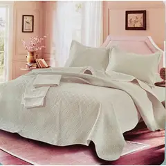 MINGDA - Set De Cubrecama Queen + Sabanas + Fundas 5 Piezas 100% Algodón