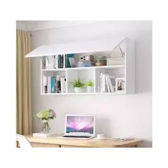 GENERICO - LIBRERO BIBLIOTECA FLOTANTE DE MELAMINA Blanco