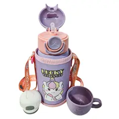GENERICO - TOMATODO DE ACERO INOXIDABLE DE 600 ML - UNICORNIO