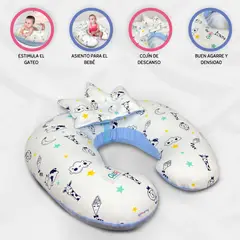 CUZKA - Almohada de Lactancia 5 en 1 »PICARON» Ligth Blue
