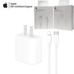 APPLE - Cargador De 20w + cable USB-C Para iPhone 14 13 11 y 12