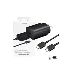 SAMSUNG - Cargador 25w Carga Súper Rápida S21 mas Cable Usb-C