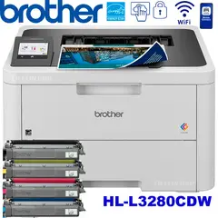 Brother - Impresora Brother HL-L3280CDW Color LED Dúplex Automático Wi-Fi Gigabit Ethernet