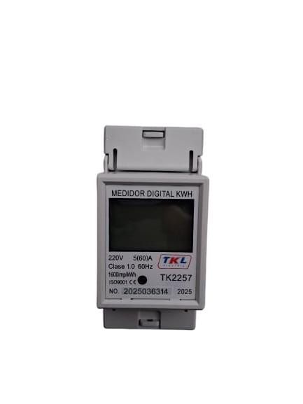 MEDIDOR DIGITAL MONOFASICO - RIEL DIN TKL 60A