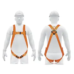 Truper - Arnes de Cuerpo Entero 01 Argollas - Contra-caidas Truper 14432 - Naranja