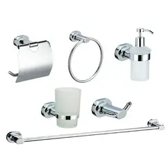 XM - SETS DE BAÑO 6 PIEZAS OVALADO CROMADO ADB10900