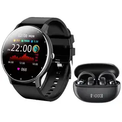 HAYLOU - AirFree-Negro Audífonos y Toumi Fit 2-B Reloj inteligente