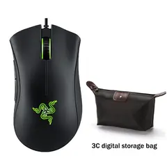 RAZER - Mouse DeathAdder Essential Gamer 6400DPI Negro y Estuche