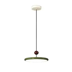 MMDH - Platillo Volador Moderno Lámpara Colgante Comedor-LED PEA282-Verde