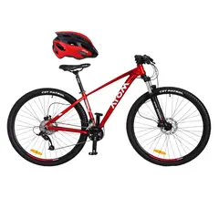 ATOM - BICICLETA BURNER ARO 29 TALLA 18 ROJO GLOSS + CASCO ROJO