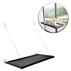 BUYPAL - Hamaca Para Gatos Juego Ventana Soporta 20 Kg Resistente.