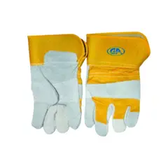 C AND A TOOLS - Guante de Cuero Reforzado C&A - Gris Amarillo