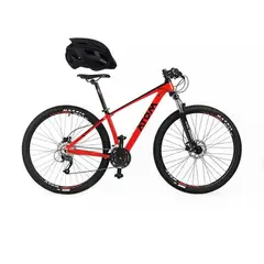 ATOM - BICICLETA BURNER ARO 29 TALLA 18 ROJO + CASCO NEGRO