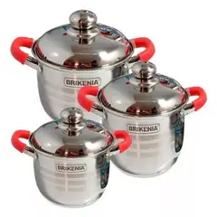 GENERICO - Juego De Ollas  BE-S6012 Brikenia