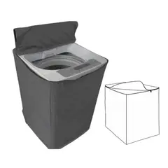 NACIONAL - Funda Impermeable Gruesa de Lavadora 16-22 Kg Gris