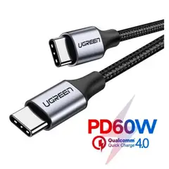 UGREEN - Cable UGREEN Type C 60W Carga Rapida para IPhone 17 Samsung Xiaomi Oppo Honor