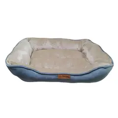 GENERICO - CAMA PARA PERRO PUFF EXTRA GRANDE COLOR AZUL ACERO