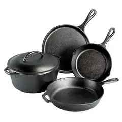 LODGE - Set de 5 piezas de hierro fundido