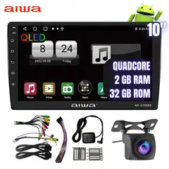 AIWA - Autoradio Android Quadcore 2GB + 32GB Carplay 10HD AW-A1000BS