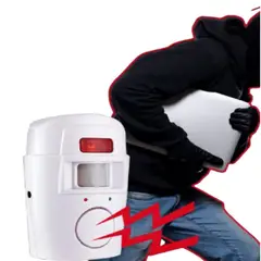GENERICO - Pack de Alarma para el Hogar Oficina Sensor Movimiento 2 Controles Remotos