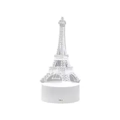 GENERICO - Lámpara de noche acrílica 3D Torre Eiffel