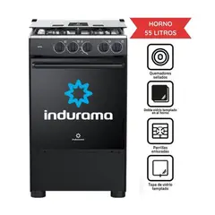INDURAMA - COCINA GOYA 4 HORNILLAS - NEGRO