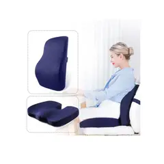 OEM - Cojín y Respaldar Viscoelástico con Gel para Silla o Auto