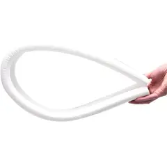 GENERICO - Pack de 2 Burlete Espuma Protector Puerta Bloqueador Polvo Suciedad BLANCO