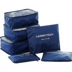 INSPIRA MARKET - Organizador de viaje estuche neceser SET 6 pcs
