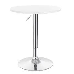 OFIDEAS - Mesa de Bar Regulable en Altura Flap Mdf Blanca