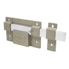 HERMEX - Chapa cerradura de barra fija cilindro exterior