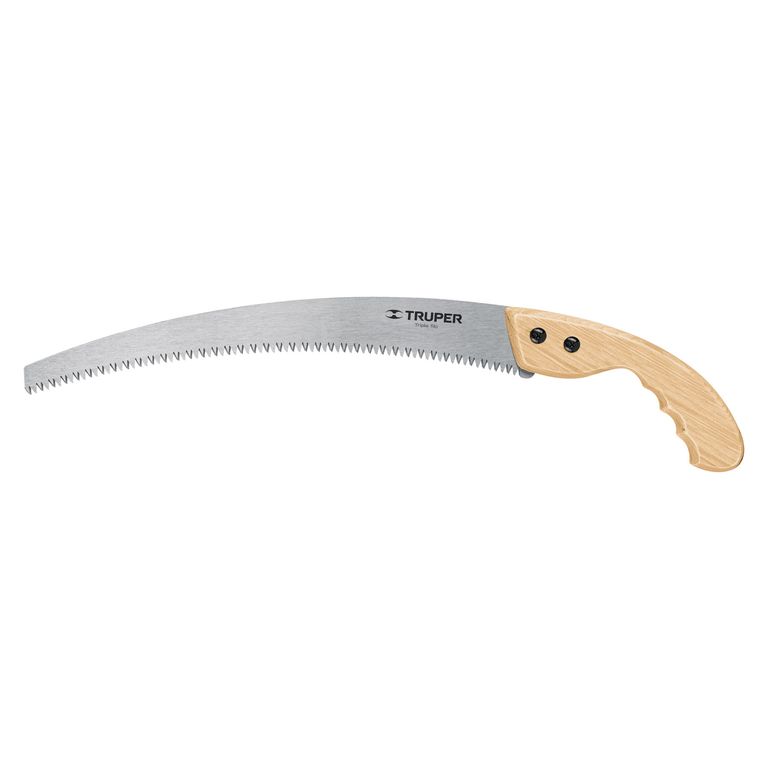 Serrucho de poda 14" hoja curva 6 DPP, mango madera COD 18172 Truper