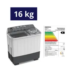 WESTINGHOUSE - Lavadora Semiautomática  16KG WWTM16M2XSWW.