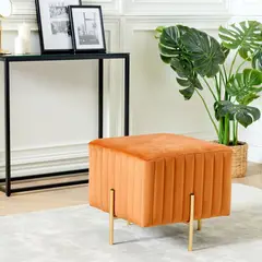 GENERICO - Puff Mila Naranja Decoban Hogar