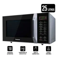 PANASONIC - Microondas Nn-sb34hmrpk Negro 25l