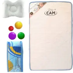 CAM - Colchón de Bebe para Cunas Pack and Play 95 x 60 x 10 cm