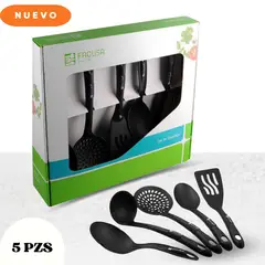 FACUSA - Set De Utensilios X 5 Piezas Nylon