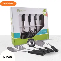 FACUSA - Juego De Utensilios Acero Inoxidable 5pz