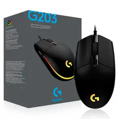 LOGITECH - MOUSE G203 RGB LIGHTSYNC 8000 DPI BLACK NEGRO