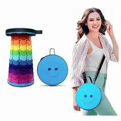 GENERICO - Asiento Banco Plegable Portátil Multicolor Multifuncional