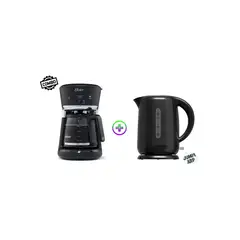 OSTER - COMBO CAFETERA BVSTRF100 053 + HERVIDOR BVSTKT3101 - NEGRO