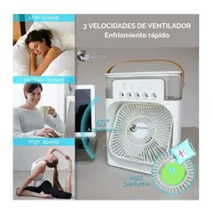 GENERICO - Ventilador Aire Acondicionado Portatil 3 En 1 Enfriador Humificador