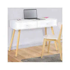VENTITAS HOME - Escritorio Vintage 2 Cajones Ventitas Home Color Blanco
