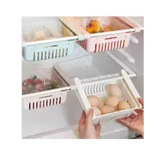GENERICO - Canastas Organizadoras Para Refrigeradora Ajustable Set x 3Color Rosa