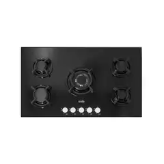 SOLE - Cocina Empotrable a Gas 5 Hornillas SOLCO033 Negro