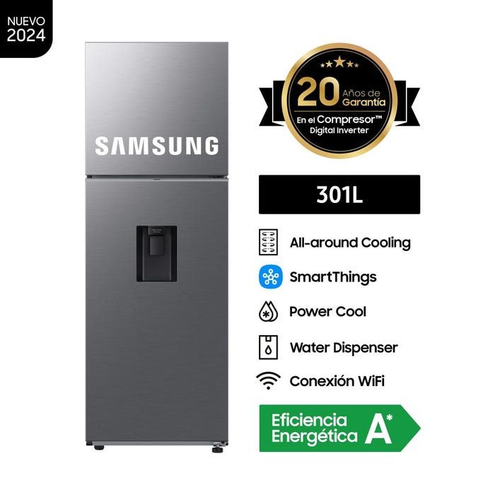 REFRIGERADORA SAMSUNG TOP FREEZER 301L RT31DG5220S9PE
