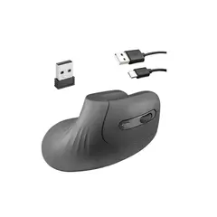 PREMIUM - Mouse Inalambrico Vertical Ergonómico Recargable D6