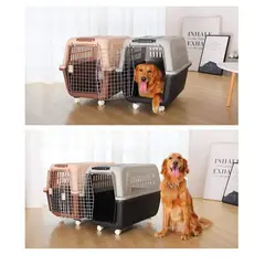 GENERICO - Kennel Transportador L80 Piso Impermeable Mediano