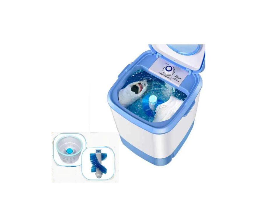 Mini Lavadora 6,5kg Tambor De Acero Inox Lava Enjuaga Centrifuga ZAPATILLAS PRENDAS PEQUEÑAS