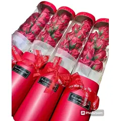GENERICO - Ramo rosas de jabón con luces led día de la madre